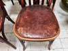 Set of 8 Fischel Bistro Chairs with Original Upholstered Seat Pads