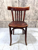 Set of 8 Fischel Bistro Chairs with Original Upholstered Seat Pads