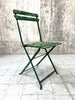 Set of 8 Green Folding Bistro Garden Chairs