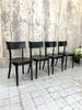 Set of Four French Black Bentwood Bistro Chairs