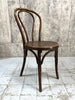 Set of 6 Bentwood Round Back Bistro Chairs with Embossed Seat Pad