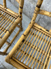 Set of Four 1970s Bamboo Dining Chairs
