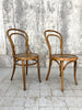 Set of Mismatched Thonet Style Round Back Bentwood French Bistro Dining Chairs