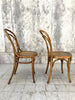 Set of Mismatched Thonet Style Round Back Bentwood French Bistro Dining Chairs