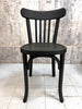 Set of Nine Black Wooden Bentwood Bistro Chairs