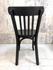 Set of Nine Black Wooden Bentwood Bistro Chairs