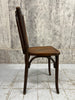 Set of 6 Dark Brown Bentwood Bistro Chairs