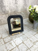 39.5cm High Black Framed Louis Philippe Mirror