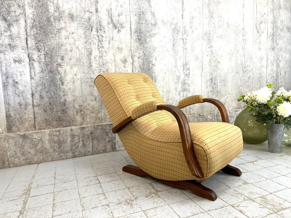 Vintage Upolstered Rocking Chair