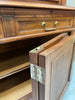 French Tailors Shop Walnut Wood Glazed Dresser