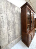 French Tailors Shop Walnut Wood Glazed Dresser