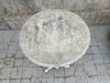 Circular White Marble Cast Iron Pedestal Bistro Table