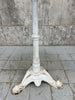 Circular White Marble Cast Iron Pedestal Bistro Table
