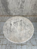Circular White Marble Cast Iron Pedestal Bistro Table
