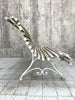 White 'Parisian' Metal and Wood Garden Bench