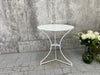 White Metal Gueridon Table