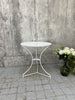 White Metal Gueridon Table