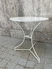 White Metal Gueridon Table