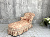 Napoleon III Pink Jacquard Chaise Longue