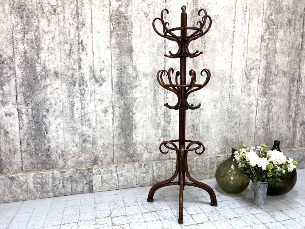 Thonet Multi Layered Bentwood Bistro Porte Manteau / Coat Stand
