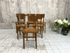 Set of 6 Mid Century Bentwood Bistro Chairs