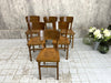 Set of 6 Mid Century Bentwood Bistro Chairs