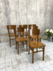 Set of 6 Mid Century Bentwood Bistro Chairs