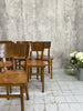 Set of 6 Mid Century Bentwood Bistro Chairs