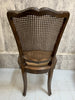 Set of 5 French Cane Dining Chairs (with a 6th that requires seat base being fixed)