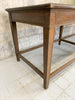 1930's Solid Oak Drapers Table Work Bench / Shop Counter / Kitchen Island with Tapered Legs