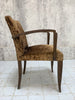 Pair of 1930's Velvet Bridge Chairs