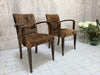 Pair of 1930's Velvet Bridge Chairs