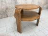 Art Deco Walnut Wood Gueridon Coffee Side Table