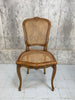 Set of 5 French Cane Dining Chairs (with a 6th that requires seat base being fixed)