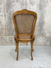 Set of 5 French Cane Dining Chairs (with a 6th that requires seat base being fixed)