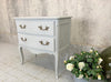 Painted 'Paris Grey' Mid Century Louis XVI Style Chest of Two Drawers