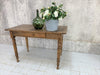 105cm Solid Walnut Wood Table Desk with Turned Legs
