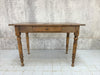 105cm Solid Walnut Wood Table Desk with Turned Legs