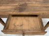 105cm Solid Walnut Wood Table Desk with Turned Legs