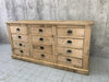 196.5cm wide Set of 12 Drawer Hardware Store Counter Sideboard