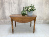 120cm Walnut Wood Oval Drop Leaf Bistro Side Table