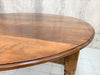 120cm Walnut Wood Oval Drop Leaf Bistro Side Table