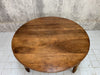120cm Walnut Wood Oval Drop Leaf Bistro Side Table