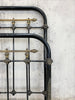 French Brass and Black Metal 126cm Wide Bed Frame