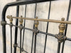 French Brass and Black Metal 126cm Wide Bed Frame
