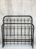 French Brass and Black Metal 126cm Wide Bed Frame