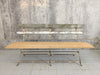 160cm Folding French Garden Bench in Wood and Metal
