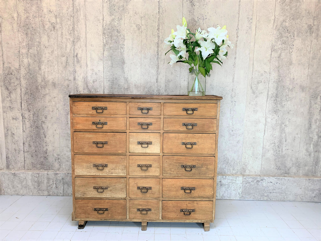 Hardware Store Storage Sideboard 18 Drawers