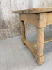 199.5cm Stripped Oak Farmhouse Table with Two Drawers