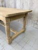 199.5cm Stripped Oak Farmhouse Table with Two Drawers